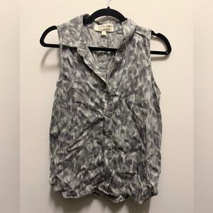 Patterned Collared Tank